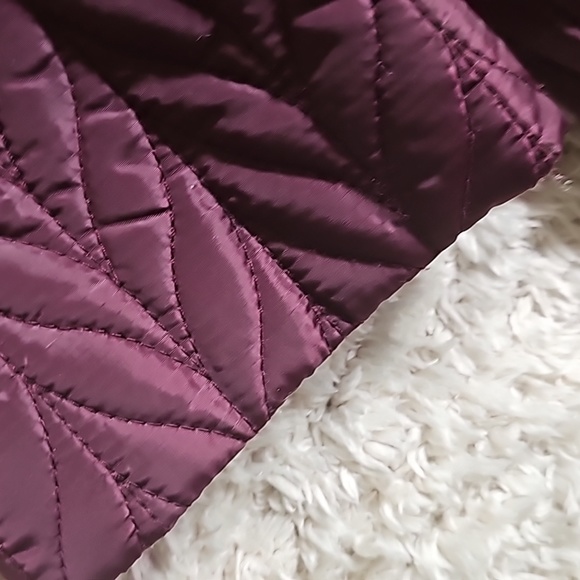 EUC Kate Spade Coat, Size XL Burgandy w/Pink Lining - Picture 6 of 8